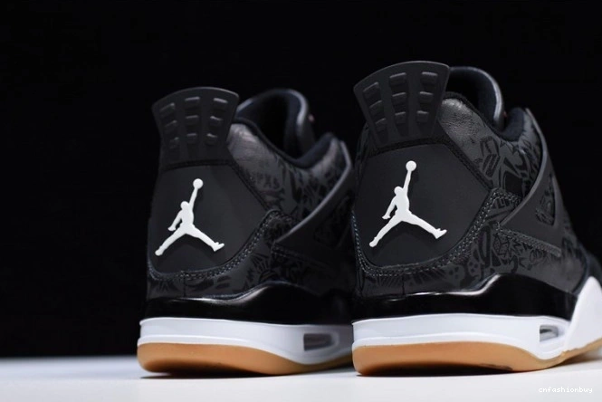 Laser Jordan Air Retro 4 Black CI1184-001 1205
